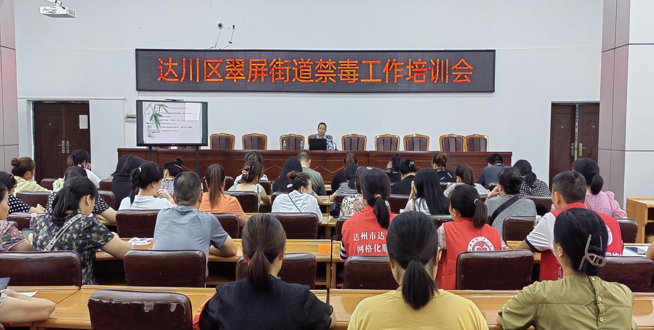 达川区翠屏街道：开展禁毒宣传“三进”活动筑牢禁毒“防火墙”(图1)