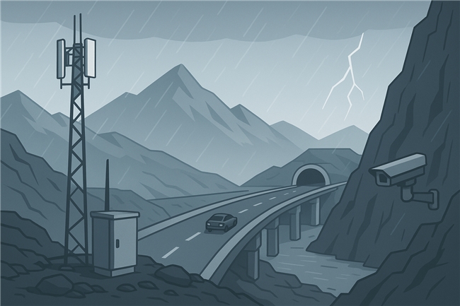 高速道路状态监测、设施监控贝锐蒲公英组网方案解决网络难题(图2)