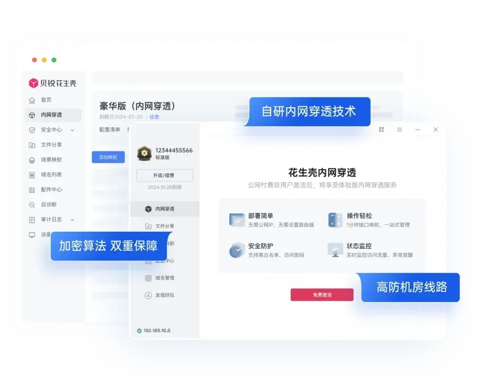 智慧园区门禁运维难?贝锐花生壳异地访问方案降本提效(图3)